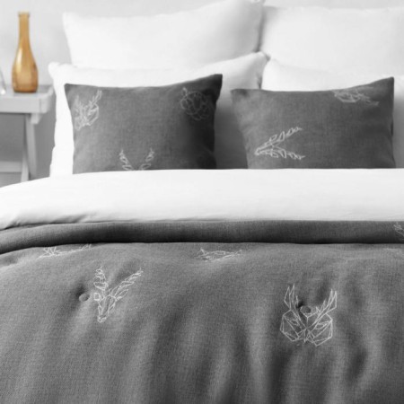 Cover with pillowcases "Luke", size 160x220 cm, color gray color-2