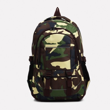 Tourist backpack, 22 l, 2 lightning departments, 5 external pockets, “ZFTS”, camouflage color/hack-2