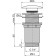 The bottom valve for the Alcaplast a395b, Click/Clack 5/4 sink, without overflow