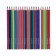 Pencils 24 colors, erichkrause, plastic, hexagonal, 3.0 mm barrels, cardboard packaging, euro suspension