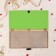 Wooden envelope "True man" handmade, dark, lion, 16.5x8 cm