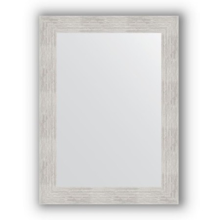 Mirror in the baguette frame - silver rain 70 mm, 56 x 76 cm, evoForm