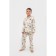 Pajama nursery (shirt, trousers) kaftan "dinosaurs", p. 110-116, white