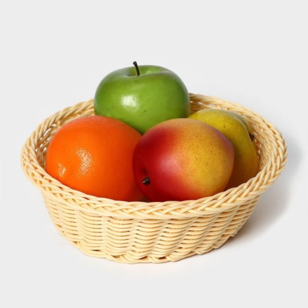 Basket for fruits and bread Vanilla, 21 × 21 × 7 cm-1