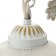 Bra "Adeline" E27 40W white with a golden patina