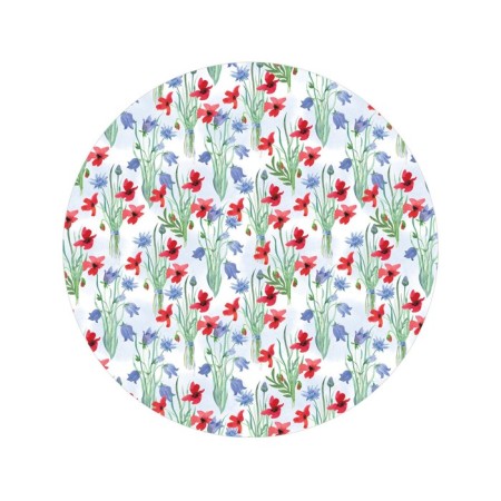 Pareo and beach rug "Field bouquets", D = 150 cm-1