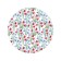 Pareo and beach rug "Field bouquets", D = 150 cm
