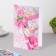 Postcard "On the Day of Wedding!" embossing, roses, pink tone, A4