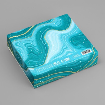 Folding Gift Box "Magic", 20 x 18 x 5 cm, without tape, New Year-5
