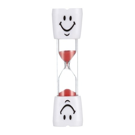 Sanding clock "Tail", for 5 minutes, 10 x 2 cm, red-1