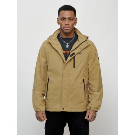 Sports male jacket, size 48, beige color-6