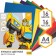 Color paper, A4, 16 sheets, 16 colors, non -stated, bilateral, on paper, 48 g/m², transformers