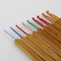 A set of hooks for knitting, with bamboo handles, d = 2-6 mm, 13.5 cm, 9 pcs