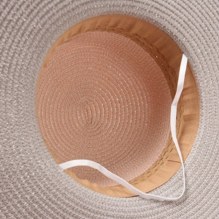 Women's hat minku, gray/pink color, rr 58-5