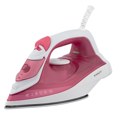 Iron SCARLETT SC-SI30K56, 2400 W, ceramic sole, 35 g/min, 280 ml, pink