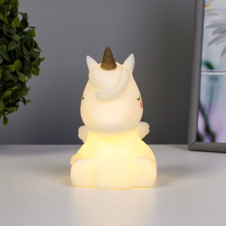 Nightnight "Unicorn" LED from batteries white 9x9x13 cm Risalux-1