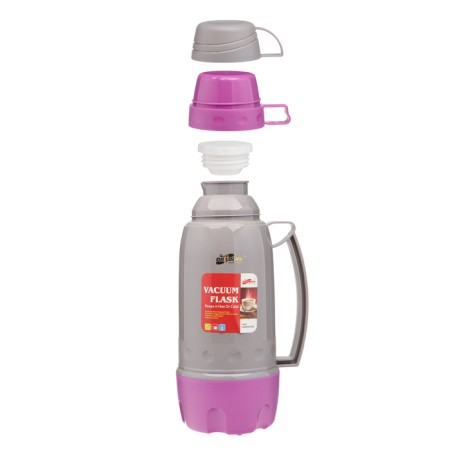 Thermos 1.8 l, with a glass flask, retains heat 12 hours, purple-1