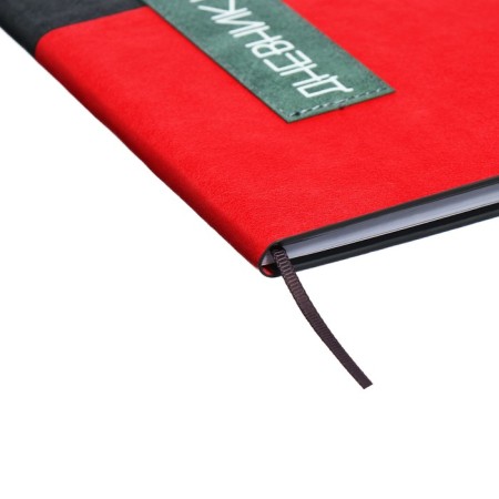 Universal diary for grades 1-11 "Geometry", solid cover of artificial leather, silkography, lies, 48 ​​sheets, black-red-2