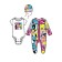 A set for the girl PlayTode: body, overalls, hat, height 62 cm