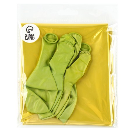 Set of balls "festive" foil, latex, color gold, 10 pcs.-2