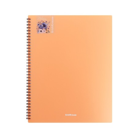 Folder 20 inserts on spirals, A4, 600 μm, Erichkrause "Matt Pastel Bloom", texture "Sand", mix-4