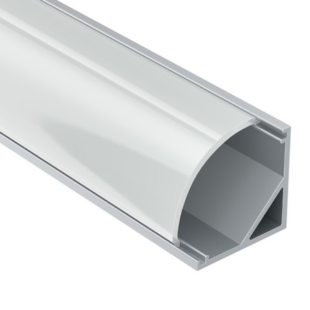 Aluminum profile of the Led Strip Alm008S-2M, 200x1.6x1.6 cm, silver color-5