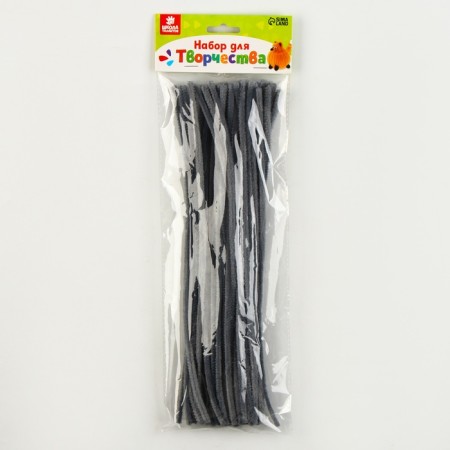 Wire with pile for crafts and decor set of 50 pcs., Size 1 pc. 30 × 0.6 cm, gray color-4