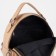 Women's backpack of artificial leather with lightning, 1 pocket, sand color