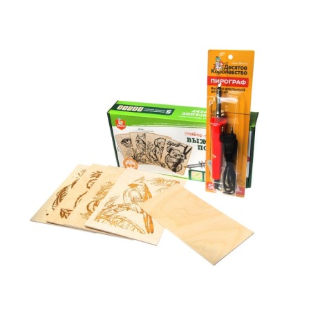 Set for burning wood (apparatus with nozzles, boards 5 pcs.)-6