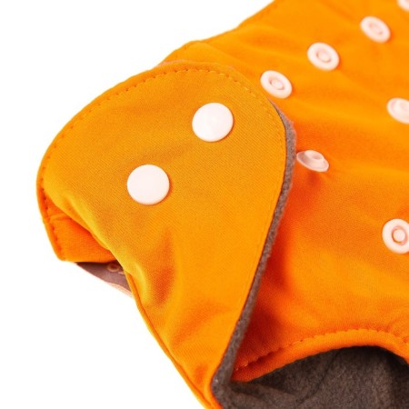 Panties-scammer, reusable, carbon-bamboo fabric, orange color, from 0-36 months.-3