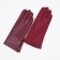 Gloves are female, dimensionless, without insulation, burgundy color