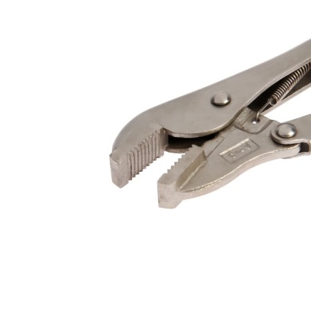 Hand tundra clamp, reinforced, flat capture, with a latch, 175 mm-2