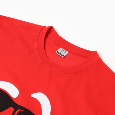 New Year. Men's T-shirt NG "Santa Claus", Red color, rr 54-1