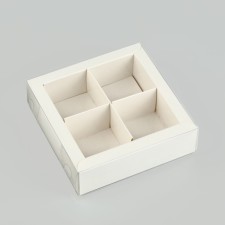 Box for 4 sweets with cells 