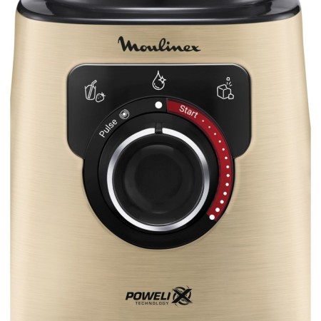 Bleader Moulinex LM871A10, stationary, 1200 W, 2 l, speed adjustment, golden-1