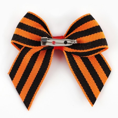 Georgievskaya tape, with a bow on May 9, Victory Day “Remember and Proud”, 10.5 x 14 cm-2