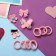 Hair set "chosen" (10 elastic bands, 4 clamps) bows, mix