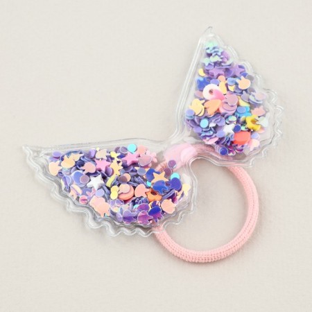 Hair gum with shaker "Magic", diam. 5 cm-4