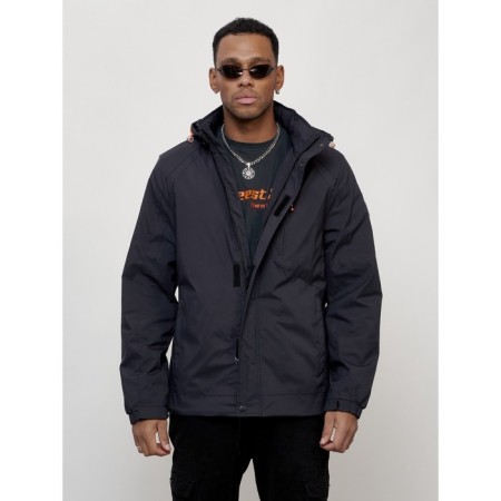 Sports male jacket, size 56, dark blue color