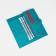 Women's wallet on the button, turquoise color