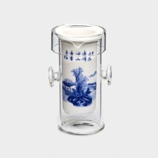 Glass flap for brewing tea 