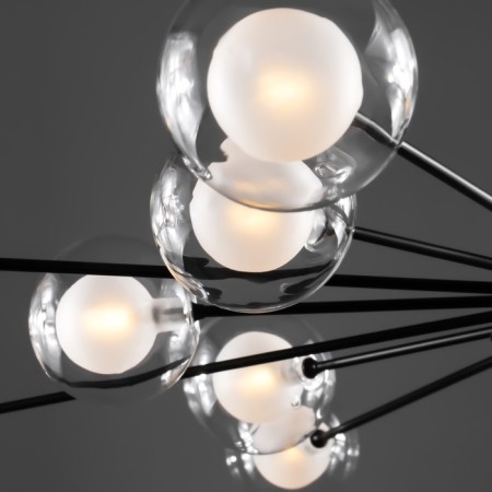 Freya FR5242CL-16B1 Celebrity ceiling lamp, 865x865x113 mm, G4, 16x3W, black color-16