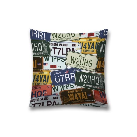 Pillowess decorative "license plates", on a zipper, size 45x45 cm