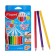Three -sided pencils, 12 colors, Maped Color Peps Maxi, thickened, euro suspension