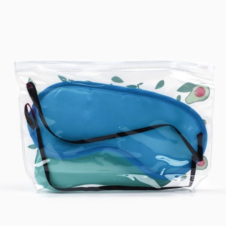 Avocado set, cosmetic bag, sleep mask and comb-7