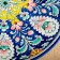 Largan Rishtan ceramics "Flowers", 32 cm, blue