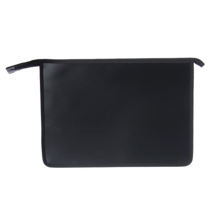 Plastic folder A4, 340 x 245 x 40 mm, lightning from above, plastic, calligrata top, black/orange-2