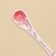 Spoon of souvenir “mothers like button”, ceramics, 2.5 x 12.5 cm.