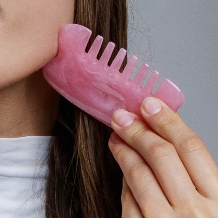 Gouas massage "Saw", 8.5 × 5 cm, pink color-6