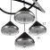 Lamp 1636/5 LED 130W 3000-6000K Black 41x45x114 cm Bayerlux